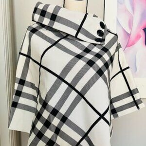 Plaid Poncho
